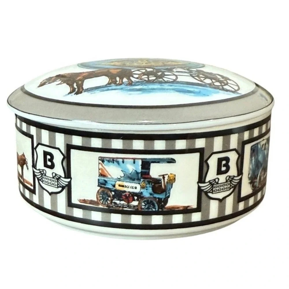 Tiffany & Co Brinks Trinket Box Porcelain Dish Vintage 90s Japan Retirement Gift